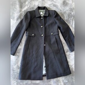 J.Crew women’s wool Black Coat size 6